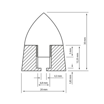 Dynavox SPIKES 4 STUKS MESSING - 207658