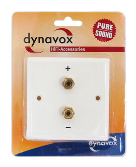 Audio Dynavox LS wandplaat wit - 2 voudig