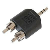 3.5mm stereo verloop plug naar 2x cinch