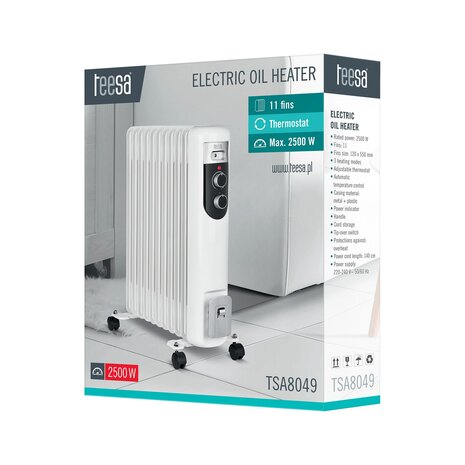 Teesa TSA8049 Elektrische radiatoren 2500 Watt