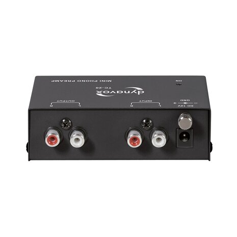 Audio Dynavox - Dynavox phono voorversterker TC20 zwart