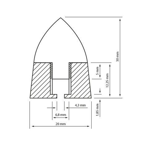 Dynavox SPIKES 4 STUKS CHROME - 207659