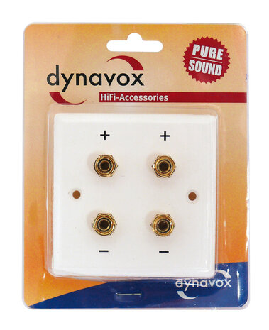 Audio Dynavox LS wandplaat wit - 4 voudig