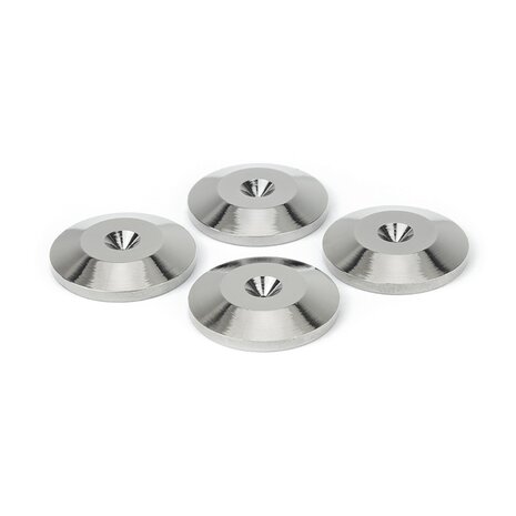 Audio Dynavox - Set van 4 stuks spike ringen, zilver