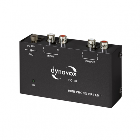 Audio Dynavox - Dynavox phono voorversterker TC20 zwart